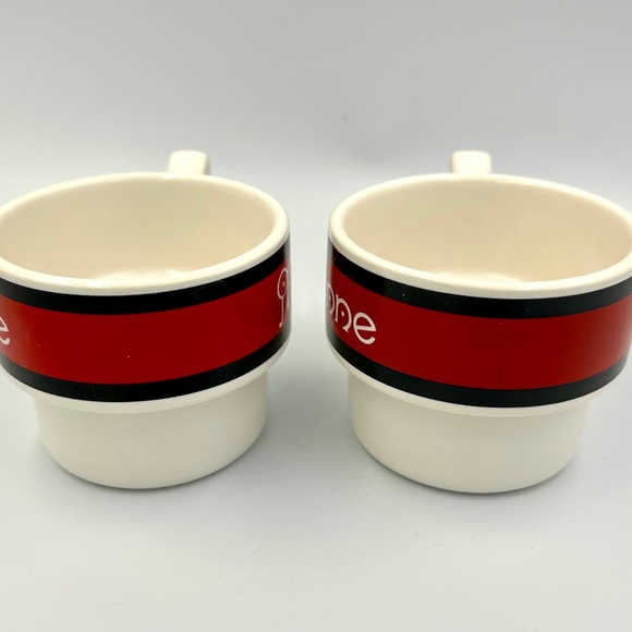 VTG Me & You Stacking Mugs Retro Anniversary Couple Wedding Shower Gift Japan - Picture 3 of 7